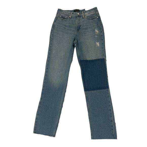 Free Assembly The Super High Rise Straight Jeans Size 2 NWT - Picture 1 of 3